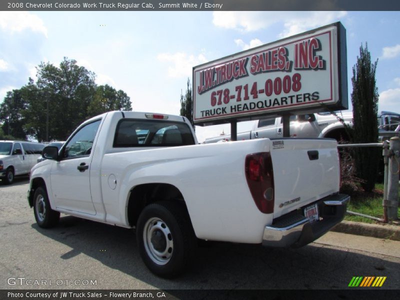Summit White / Ebony 2008 Chevrolet Colorado Work Truck Regular Cab