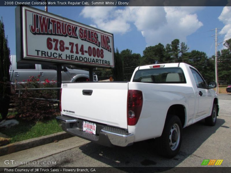 Summit White / Ebony 2008 Chevrolet Colorado Work Truck Regular Cab