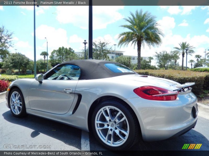 Platinum Silver Metallic / Black 2013 Porsche Boxster