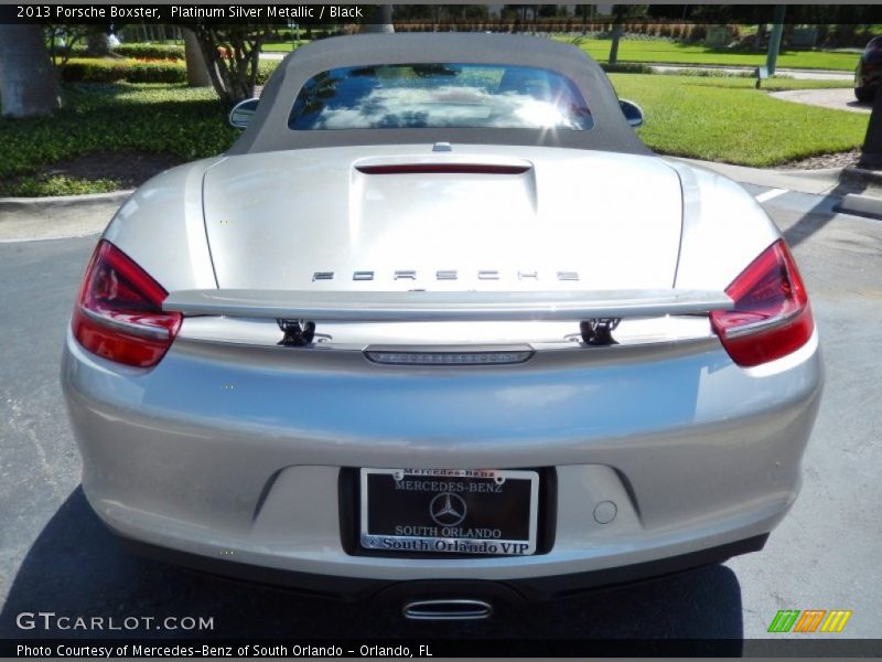 Platinum Silver Metallic / Black 2013 Porsche Boxster