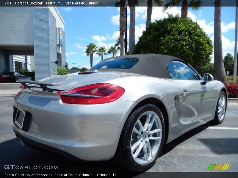 Platinum Silver Metallic / Black 2013 Porsche Boxster