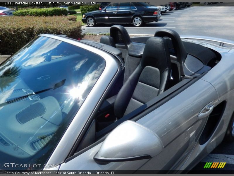 Platinum Silver Metallic / Black 2013 Porsche Boxster