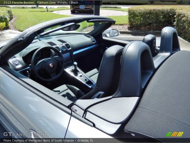 Platinum Silver Metallic / Black 2013 Porsche Boxster