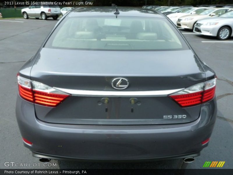 Nebula Gray Pearl / Light Gray 2013 Lexus ES 350