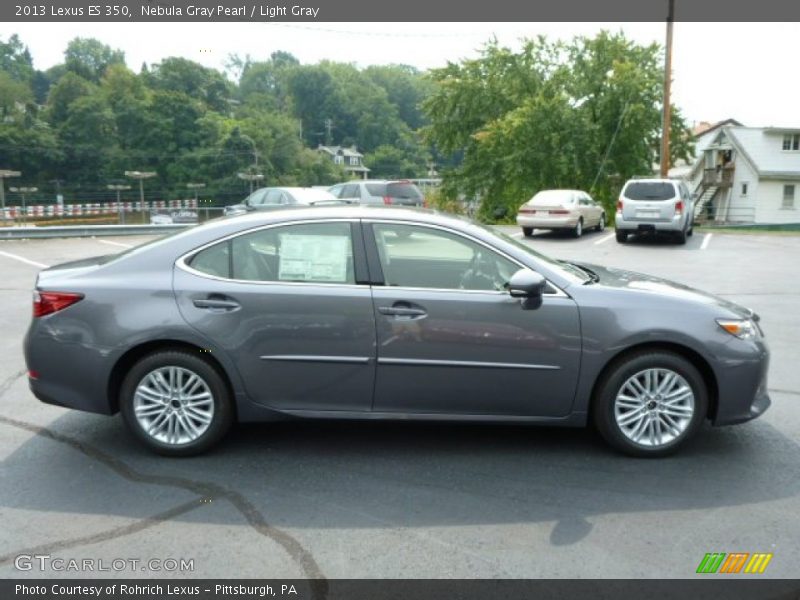 Nebula Gray Pearl / Light Gray 2013 Lexus ES 350