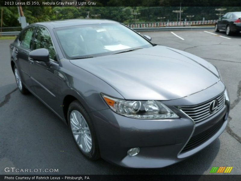 Nebula Gray Pearl / Light Gray 2013 Lexus ES 350
