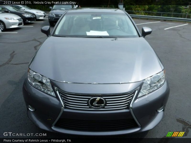 Nebula Gray Pearl / Light Gray 2013 Lexus ES 350