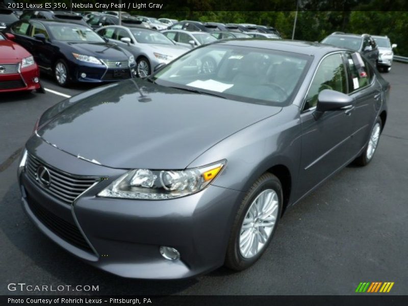 Nebula Gray Pearl / Light Gray 2013 Lexus ES 350