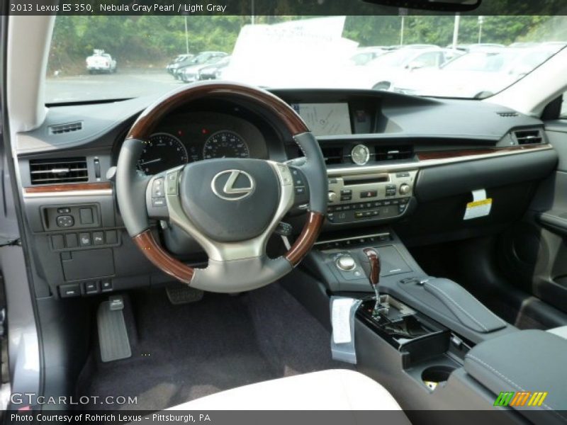 Nebula Gray Pearl / Light Gray 2013 Lexus ES 350