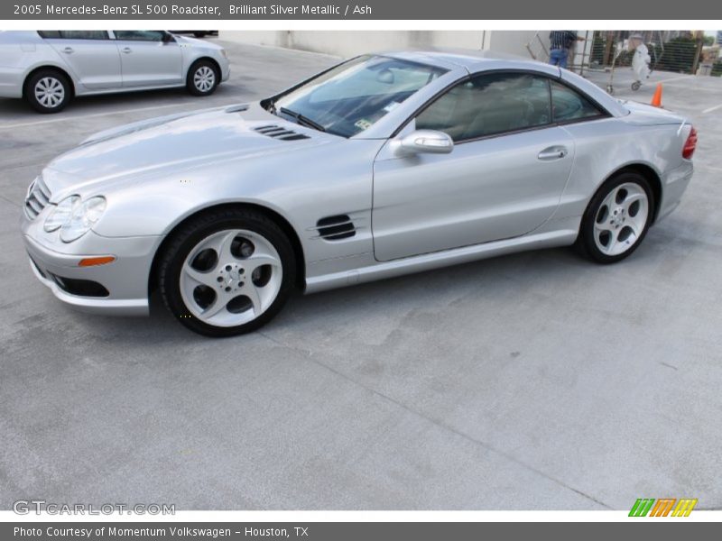 Brilliant Silver Metallic / Ash 2005 Mercedes-Benz SL 500 Roadster