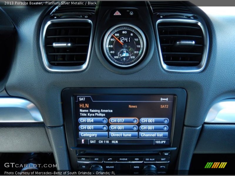 Controls of 2013 Boxster 