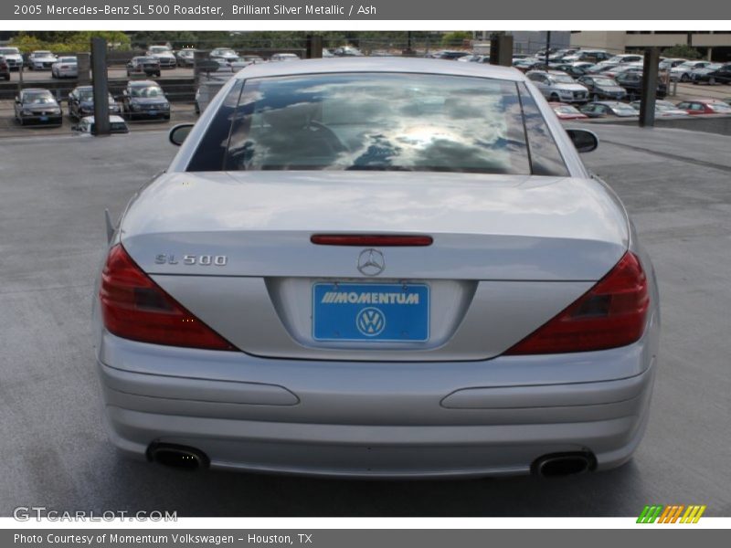 Brilliant Silver Metallic / Ash 2005 Mercedes-Benz SL 500 Roadster