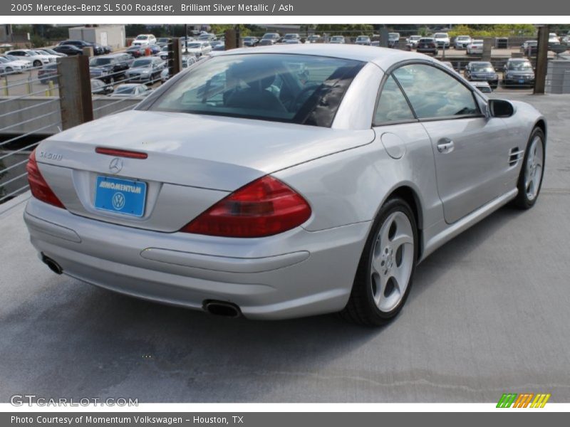 Brilliant Silver Metallic / Ash 2005 Mercedes-Benz SL 500 Roadster
