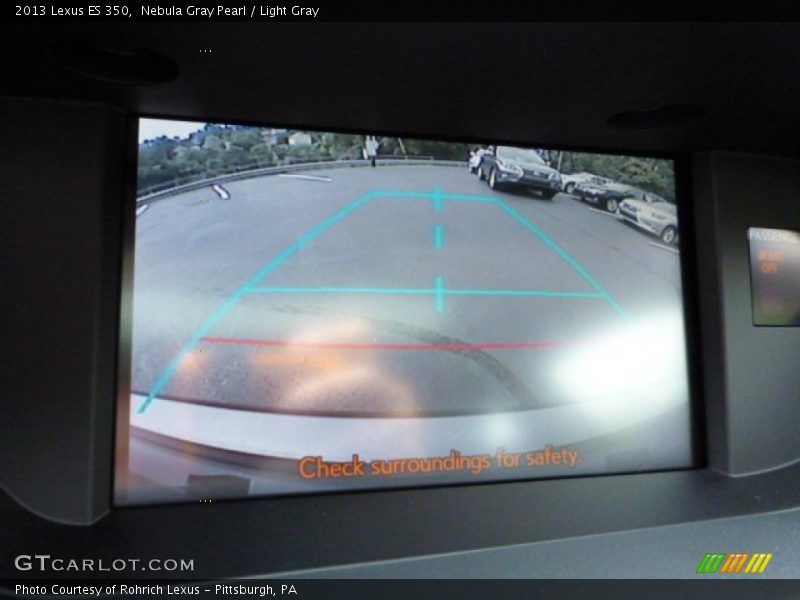Nebula Gray Pearl / Light Gray 2013 Lexus ES 350