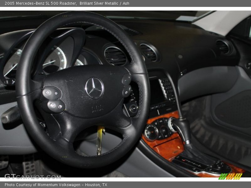 Brilliant Silver Metallic / Ash 2005 Mercedes-Benz SL 500 Roadster