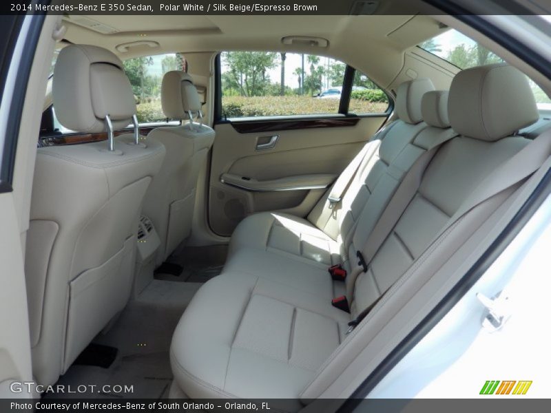 Polar White / Silk Beige/Espresso Brown 2014 Mercedes-Benz E 350 Sedan