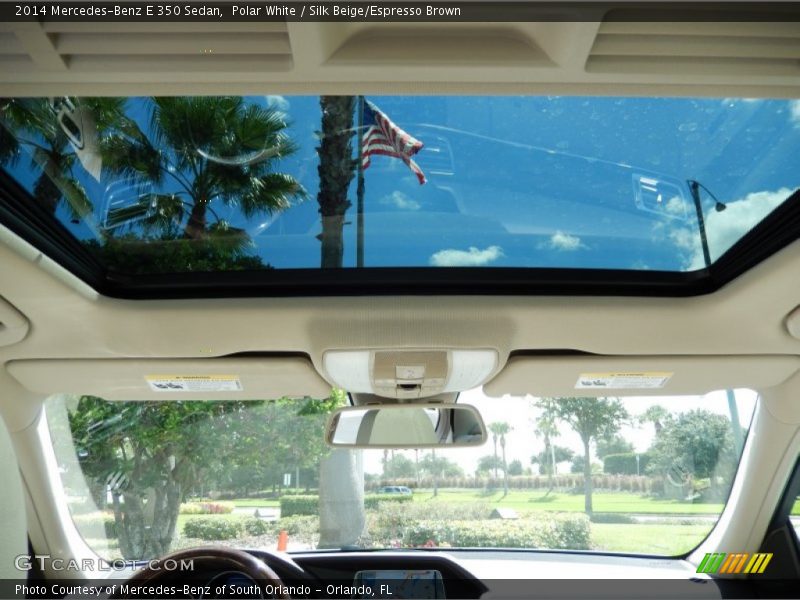 Polar White / Silk Beige/Espresso Brown 2014 Mercedes-Benz E 350 Sedan