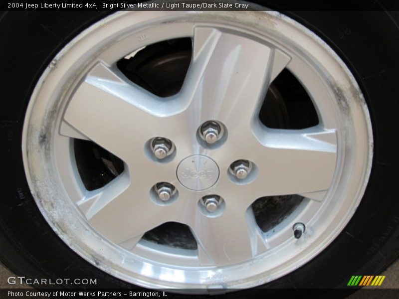 Bright Silver Metallic / Light Taupe/Dark Slate Gray 2004 Jeep Liberty Limited 4x4