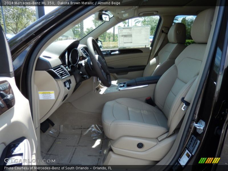 Front Seat of 2014 ML 350