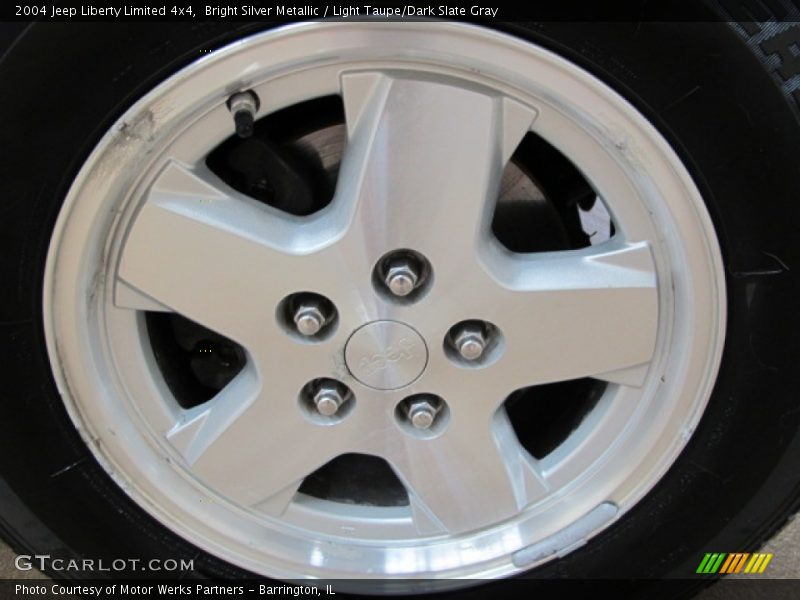 Bright Silver Metallic / Light Taupe/Dark Slate Gray 2004 Jeep Liberty Limited 4x4