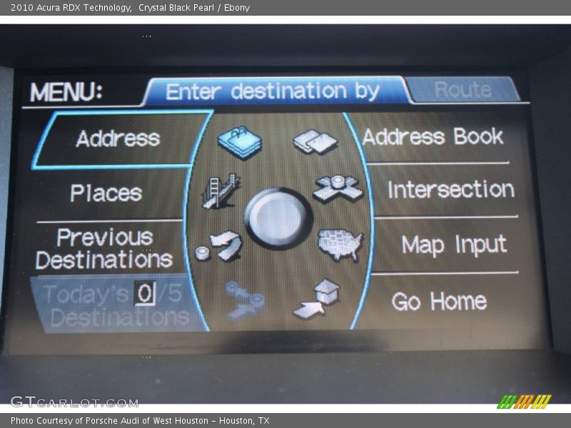 Crystal Black Pearl / Ebony 2010 Acura RDX Technology