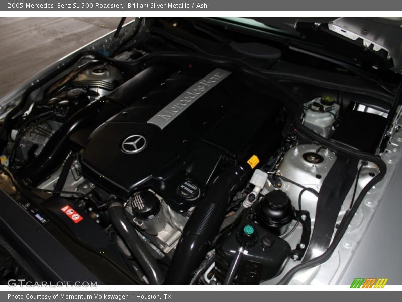 Brilliant Silver Metallic / Ash 2005 Mercedes-Benz SL 500 Roadster