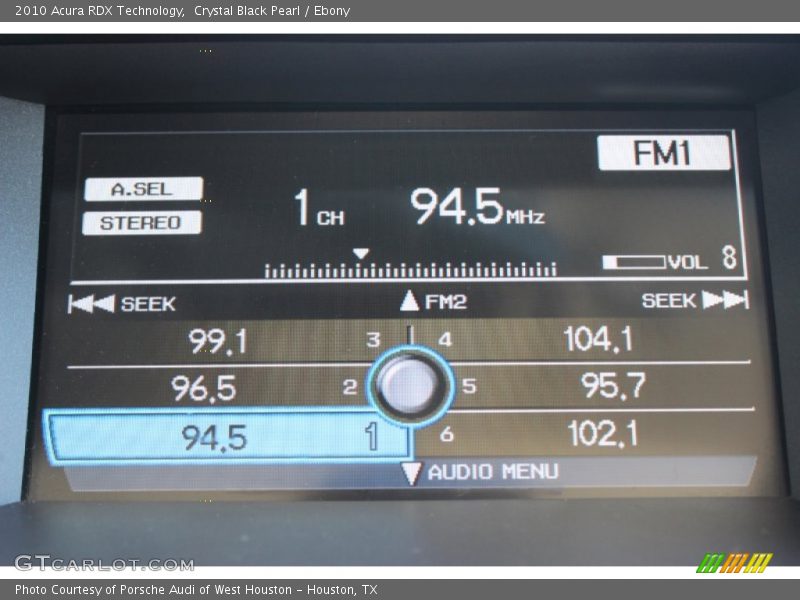 Crystal Black Pearl / Ebony 2010 Acura RDX Technology