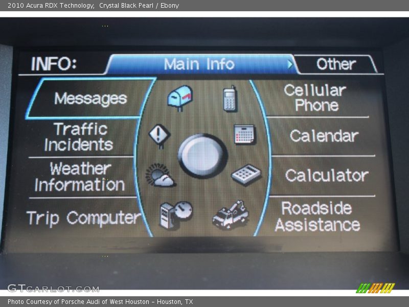 Crystal Black Pearl / Ebony 2010 Acura RDX Technology
