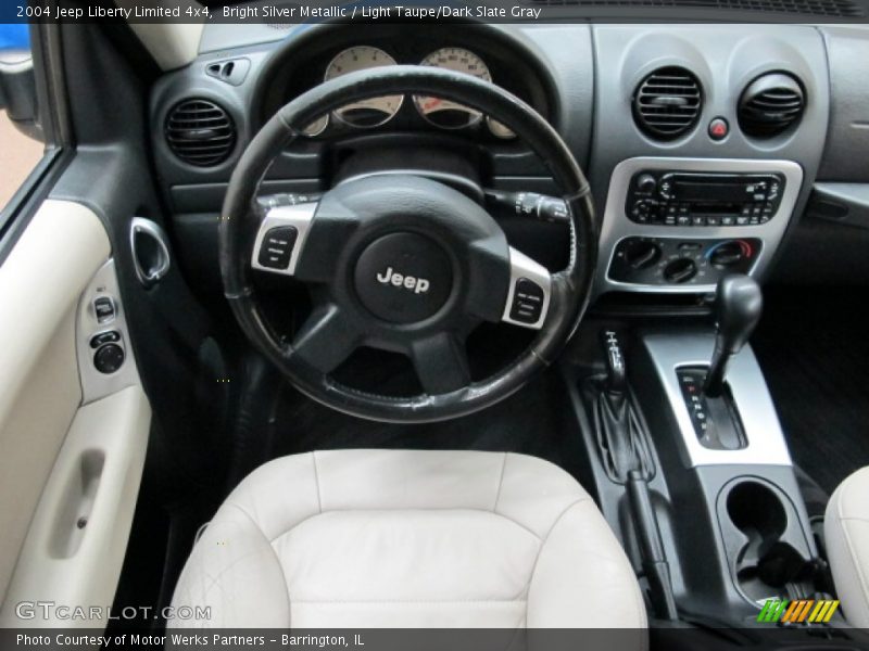 Bright Silver Metallic / Light Taupe/Dark Slate Gray 2004 Jeep Liberty Limited 4x4