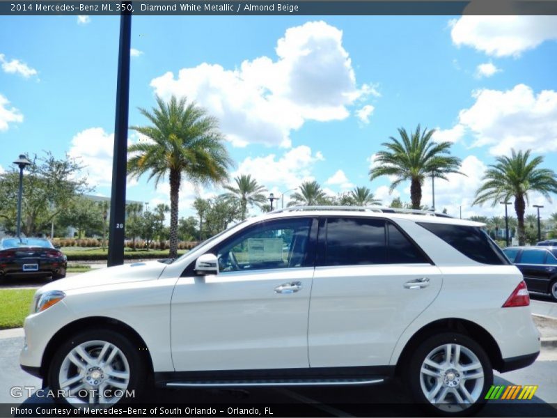 Diamond White Metallic / Almond Beige 2014 Mercedes-Benz ML 350