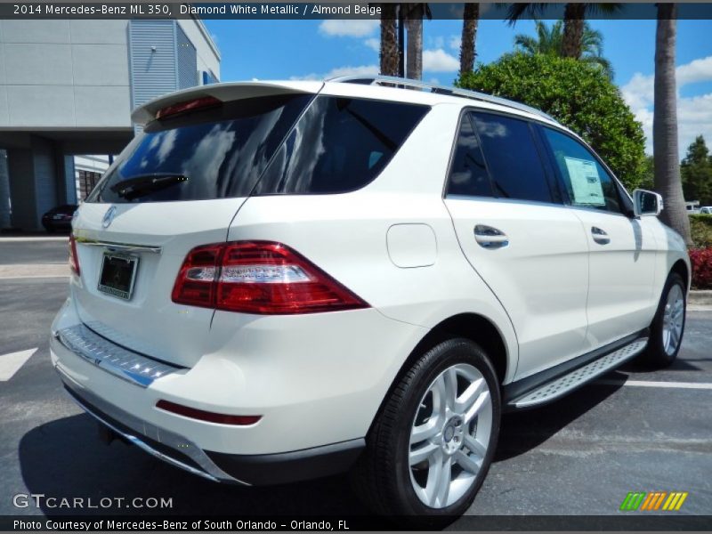 Diamond White Metallic / Almond Beige 2014 Mercedes-Benz ML 350