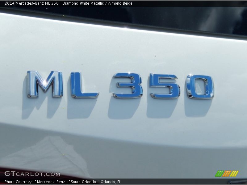 Diamond White Metallic / Almond Beige 2014 Mercedes-Benz ML 350
