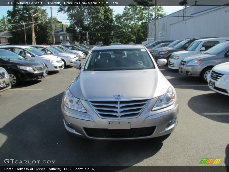 Titanium Gray Metallic / Jet Black 2010 Hyundai Genesis 3.8 Sedan