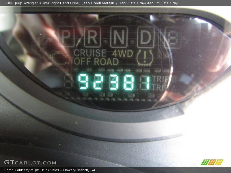 Jeep Green Metallic / Dark Slate Gray/Medium Slate Gray 2008 Jeep Wrangler X 4x4 Right Hand Drive