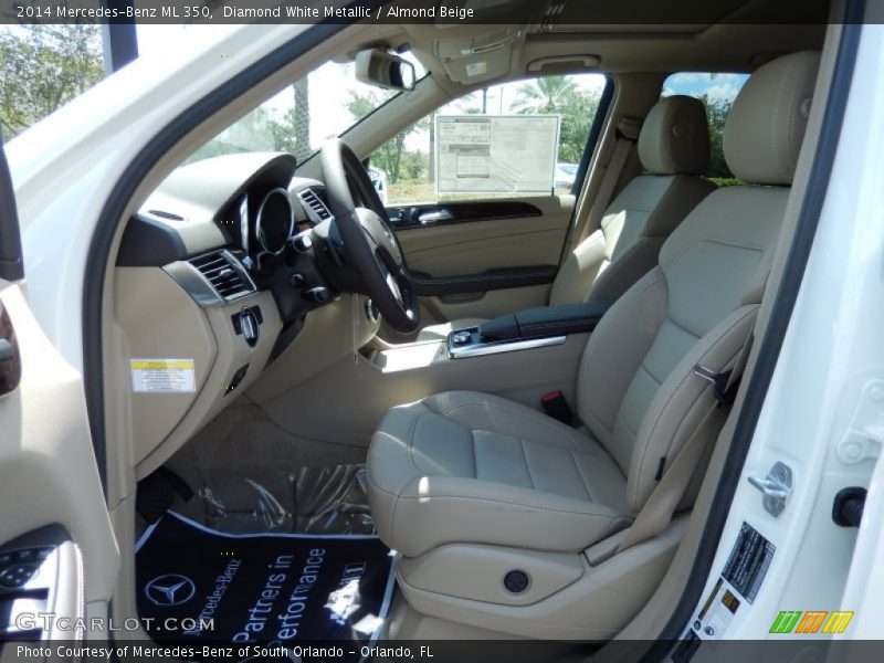 Diamond White Metallic / Almond Beige 2014 Mercedes-Benz ML 350