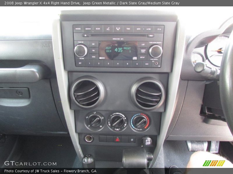 Jeep Green Metallic / Dark Slate Gray/Medium Slate Gray 2008 Jeep Wrangler X 4x4 Right Hand Drive