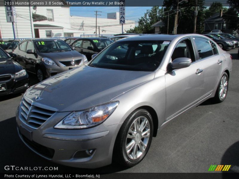 Titanium Gray Metallic / Jet Black 2010 Hyundai Genesis 3.8 Sedan
