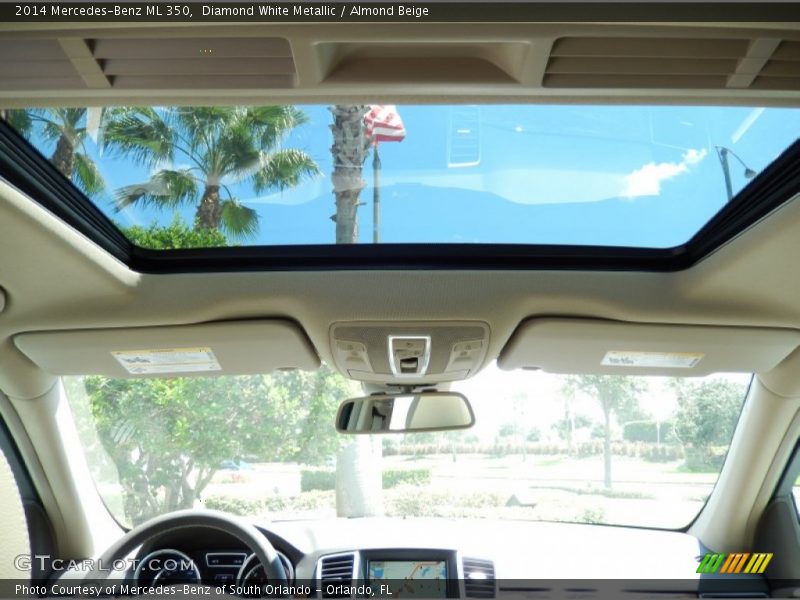 Diamond White Metallic / Almond Beige 2014 Mercedes-Benz ML 350