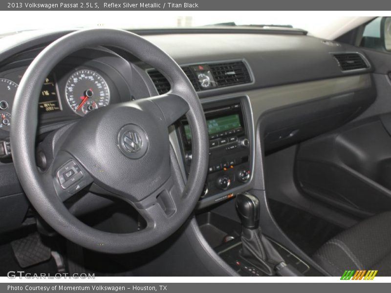 Reflex Silver Metallic / Titan Black 2013 Volkswagen Passat 2.5L S
