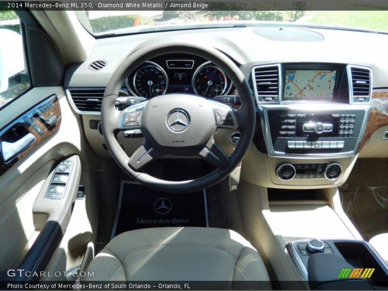 Diamond White Metallic / Almond Beige 2014 Mercedes-Benz ML 350