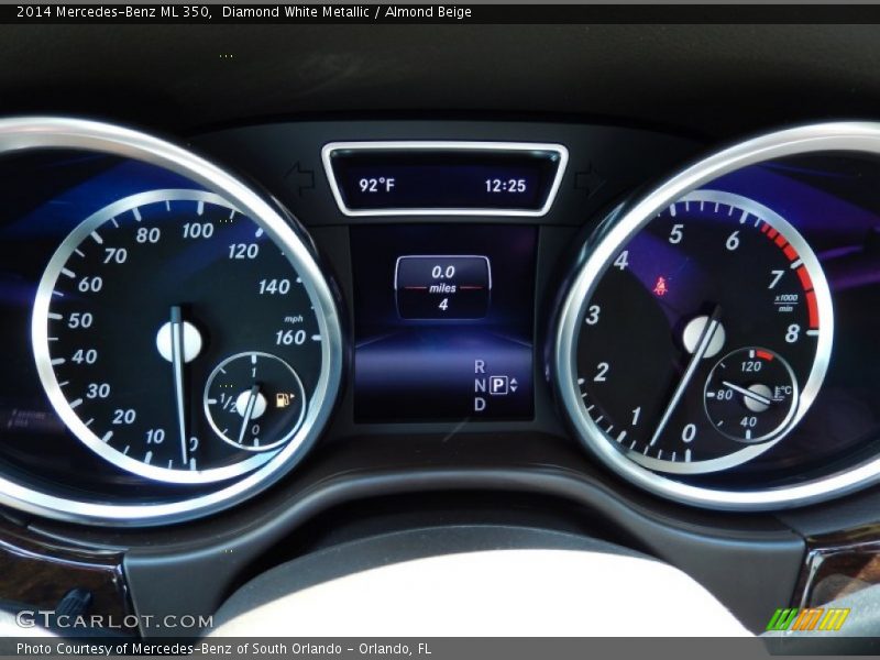 Diamond White Metallic / Almond Beige 2014 Mercedes-Benz ML 350