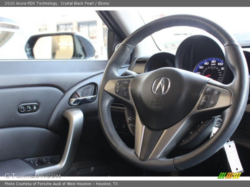 Crystal Black Pearl / Ebony 2010 Acura RDX Technology