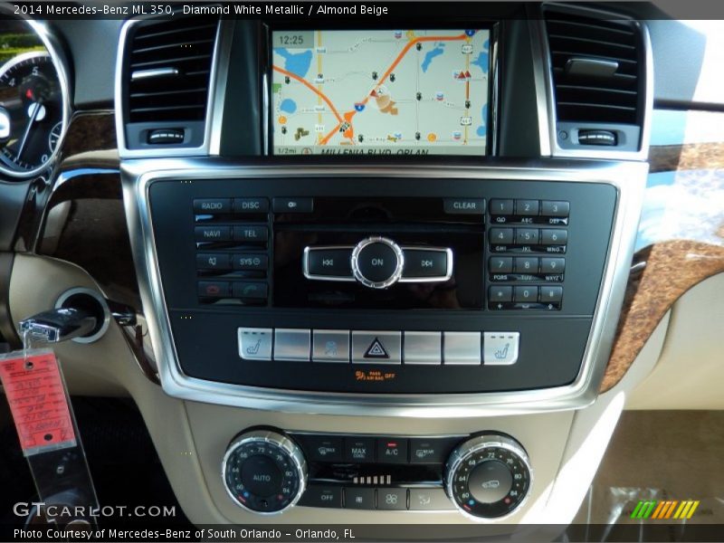 Diamond White Metallic / Almond Beige 2014 Mercedes-Benz ML 350