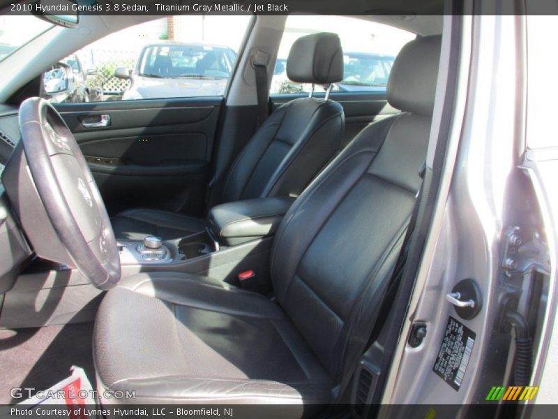 Titanium Gray Metallic / Jet Black 2010 Hyundai Genesis 3.8 Sedan