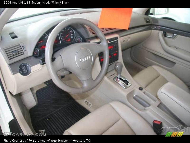 Arctic White / Black 2004 Audi A4 1.8T Sedan
