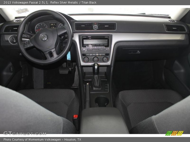 Reflex Silver Metallic / Titan Black 2013 Volkswagen Passat 2.5L S
