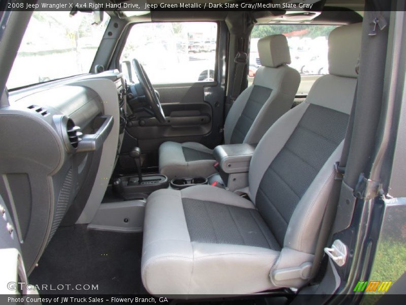 Jeep Green Metallic / Dark Slate Gray/Medium Slate Gray 2008 Jeep Wrangler X 4x4 Right Hand Drive