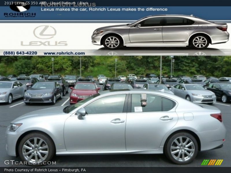 Liquid Platinum / Black 2013 Lexus GS 350 AWD