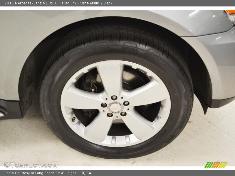 Palladium Silver Metallic / Black 2011 Mercedes-Benz ML 350