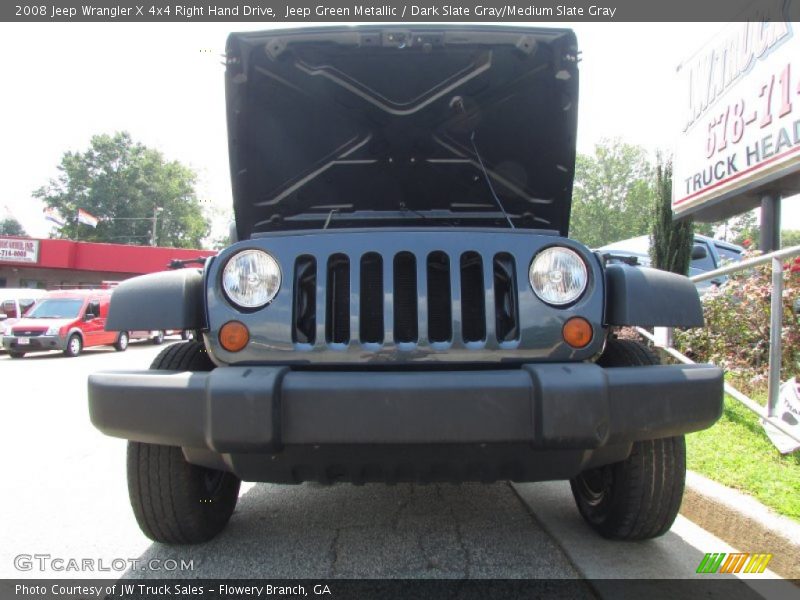Jeep Green Metallic / Dark Slate Gray/Medium Slate Gray 2008 Jeep Wrangler X 4x4 Right Hand Drive